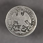 1864 G Mexico Empire Of Maximilian Silver 5 Centavos