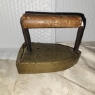 Antique 18th Century Brass Slug Box Sad Iron Dated  1794 