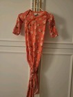 Copper Pearl Sesame Street Elmo Side Snap Tie Bottom Gown Size Newborn