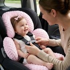 Infant Car Seat Head Neck Body Support  Ultrasoft Minky And Microfiber Newbor   