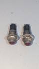 Dialco Vintage Red Jewel Panel Mount Indicator Lamp     Metal Bezel     Military   I