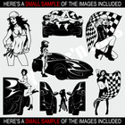 Sexy Girls-cars Clipart-vector Clip Art-vinyl Cutter Plotter -racing Graphics Cd