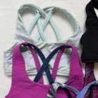 Ivivva By Lululemon Sports Bra Girls Size 6 Racer Back Strappy Lot Of 5