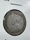 1931 Canada 25 Cents Silver Coin Cleaned