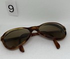Vintage R-466 French Designer Sunglasses Brown Oval Frames     Made In France