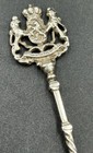 Antique Figural 800 Silver Royal Crest Spoon Windmill Design In Bowl