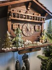 Nice Rare German Animated Bear Hunter Musical Cuckoo Clock With Moving Bear 