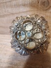 Vintage Lipstick Holder   Holds Four  Faux Pearls And Rhinestones