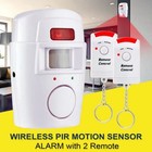 Wireless Motion Sensor Alarm Security Detector Indoor Outdoor Alert Systeem Met