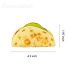 4 Pcs Artificial Pancake Taco Fake Burrito Dessert Simulated Food Model Props