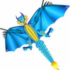 52inch X 63inch New Ice Dragon Kite Single Line With Tail Good Flying As Gift