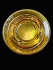 Amber Glass Round Ashtrays  Mid Century Modern Mcm Vintage Smoking Parlor