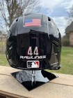 Cincinnati Reds Mlb Custom Display  Black Helmet   Lh Hitter W jaw Guard  44
