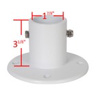 Aluminum Slide Deck Flanges W  Hardware For In-ground Swimming Pool 4 Pcs Option