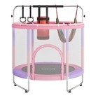55  400lbs Astm-approved Mini Toddler Trampoline For Kids W safety Enclosure Net