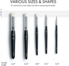 Artify Drybrush Set Of 5 Sizes  black 