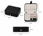 Jewelry Box  Travel Jewelry Organizer Cases With Double Layer For Women   s Black