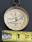 Brass Compass  Possibly Boy Scout  1 3 4  With Attachment For Chain  No Cover