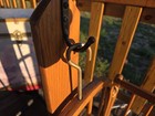 Antique Wood Baby Cradle Rocking Cradle  40  Width Used