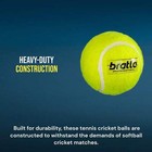 Bratla Heavy Tennis Cricket Ball 125g - Pack Of 6   Hard Tennis Balls