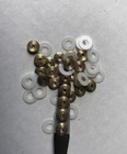 Straight Razor Hardware 24 Brass Collars 24 Teflon Washers Razor Parts Supply