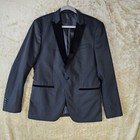 Zara Black Tuxedo Blazer With Satin Lapel Wedding Formal Prom Evening Events