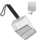 Cat Litter Scoop  Solid And Durable Kitty Metal Scooper  Stainless Steel New