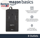 Ups Battery Backup   Surge Protector  600va 360w  8 Outlets  Standby Uninterrupt