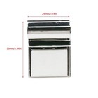 2pcs Metal Purse Lock Clasp Press Lock For Diy Bag   Box Making Silver