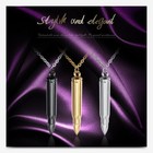 Usa Real Stainless Steel Bullet Necklace Cross Hidden Secret Urn Quality Gift