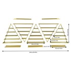 10x Triangular Nail Polish Racks 5 Tiers Wall-mounted Cosmetics Display Racks