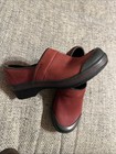 Womens Dansko Slip-on Mules Burgundy Red With Black Toe Size 39  8 5-9 