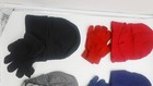 6 Pack Kids Winter Beanie Hats With Full Finger Gloves Set Boys Girls Unisex