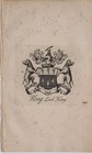 1779 Antique Print   King   Family Crest Coat Of Arms