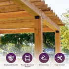 90 Degree Corner Bracket 16pcs 2 x2 x4  L-shape Brackets 14-ga Steel Shelf Brack