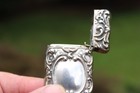 Antique Hidden Photo Vesta Case Match Safe Silver Plated
