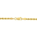 Amour 14k Solid Yellow Gold Rope Chain 3 Mm 18  Necklace And 7 5  Bracelet Set