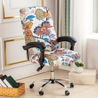 Printed Office Chair Cover Stretch Computer Rotate Seat Slipcover For Desk Chair