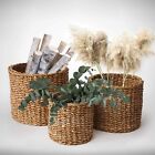 Napa Home   Garden Seagrass Small Round Baskets  Set Of 3