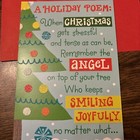 Christmas Funny A Holiday Poem 5 5 x8  Large Hallmark Greeting Card