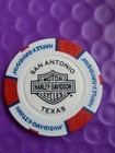 Harley Davidson Poker Chip  caliente  From  San Antonio  Tx  New Style White