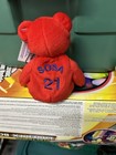 Salvino s Bamm Beano s Sammy Sosa  21 Red Plush Stuffed Bear Nwt