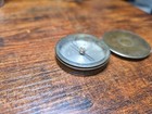 Vintage Brass Pocket Compass Made In France  Used As-is