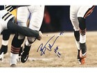 Brian Urlacher Signed Hof 18 Inscription Pose 3 Football 16x20 Photo  beckett 