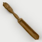 Vintage Hand Carved Wood Carving Scoop African Tribal Art Wooden Statue 21   