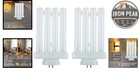 Quad Tube Cfl Lamp 27w 1500 Lumens 3000k Warm White 4-pin Gx10q4 Base 2 Pack