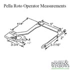 Pella Window Operator For Casement Windows From 1967 To 1993 Right Hand Operator