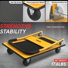 440lbs Heavy Duty Folding Hand Truck Push Dolly Luggage Cart Trolley Moving