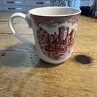 Johnson Brothers Old Britain Castles Red Pink Mug 4  Tall Made In Uk Free Ship