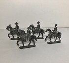 Vintage Lead Toy Soldiers Calvary On Horseback Civil War Figures Lot Of 4